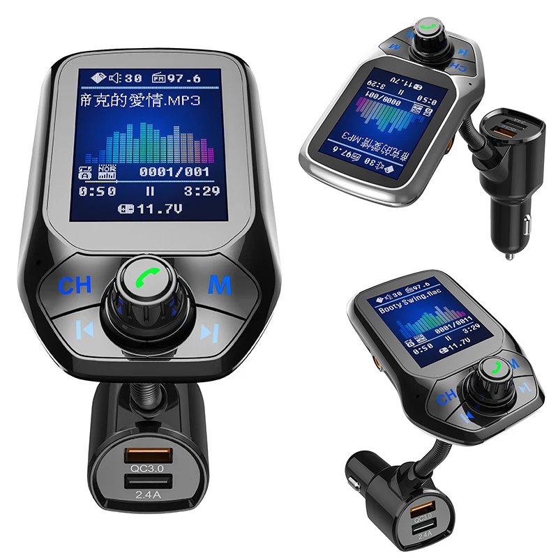 Автомобильный mp3 плеер USB FM трансмиттер модулятор Bluetooth аудио Автомобильное
