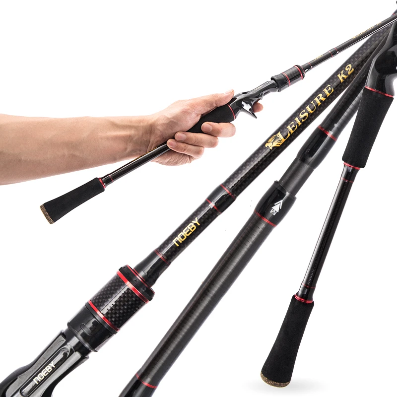 NOEBY LEISURE K2 1 98 m 2 13 44 наконечника спиннинговая удочка для литья M/ML M/MH SIC Ring Vara De Pesca Stick