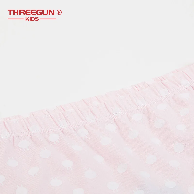 THREEGUN X Tuzki; нижнее белье для девочек; детские трусы с рисунком; хлопковые трусы; трусы-боксеры для девочек; детское белье; 4 шт./лот