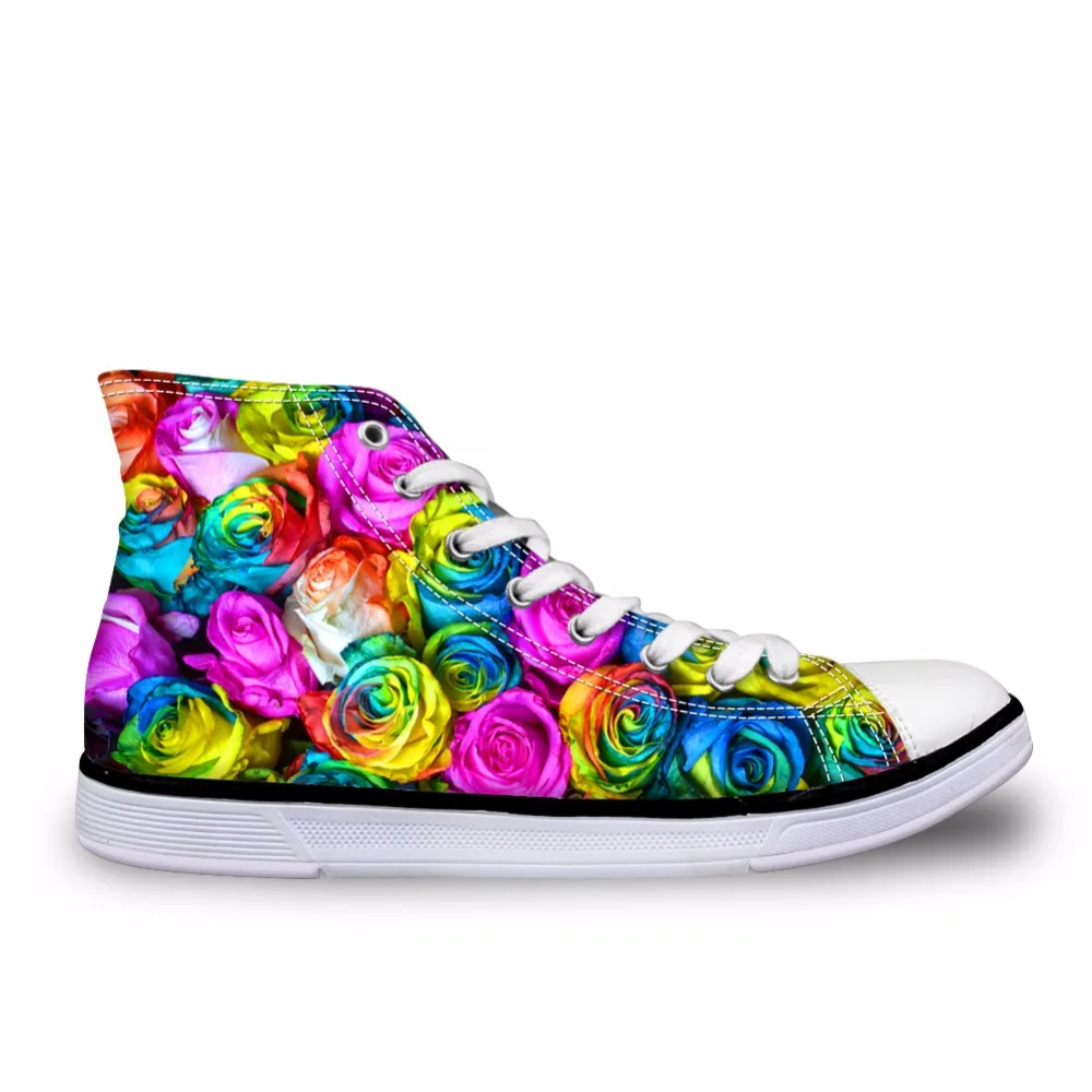 Мужские Винтажные высокие кроссовки с 3D принтом на шнуровке |