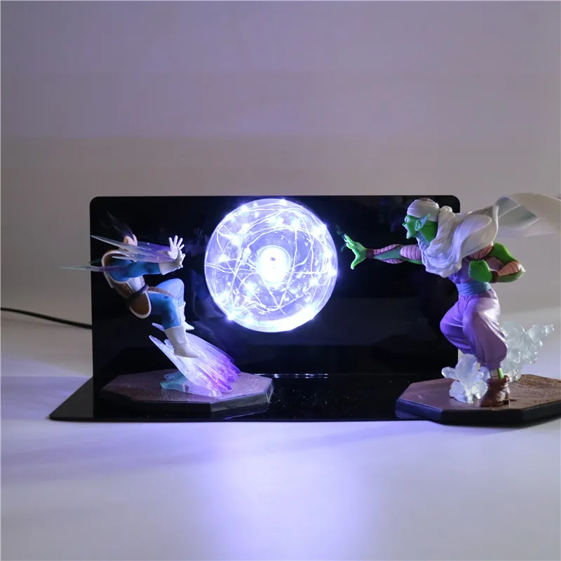 Dragon Ball Саян маленьких светодиодный ночник фигурки DIY Коллекционная аниме модель