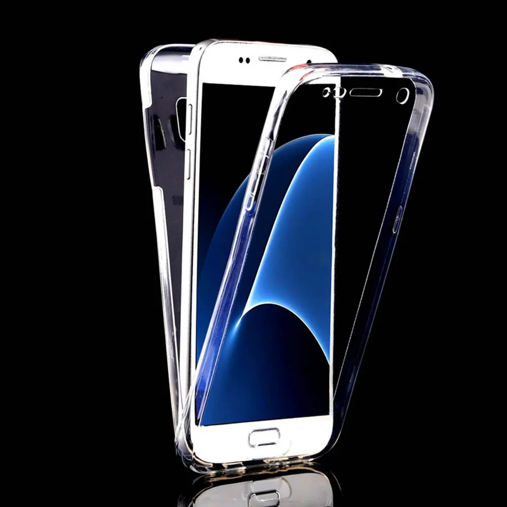 Прозрачный чехол для Samsung Galaxy Note 4 мягкий силиконовый SM N9100 360 | Мобильные телефоны