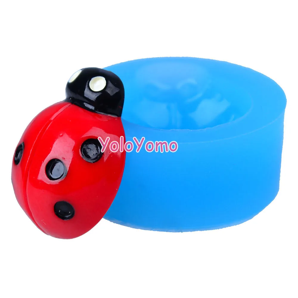 D424YL 25 3 мм Божья коровка Fleixble силиконовая форма-насекомое прессформы кекс Топпер