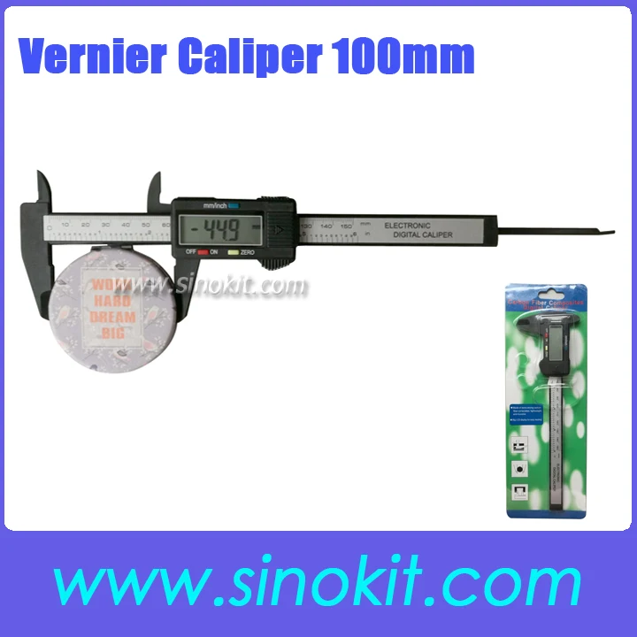 Электронный цифровой штангенциркуль ЖК-дисплей Пластиковый микрометр