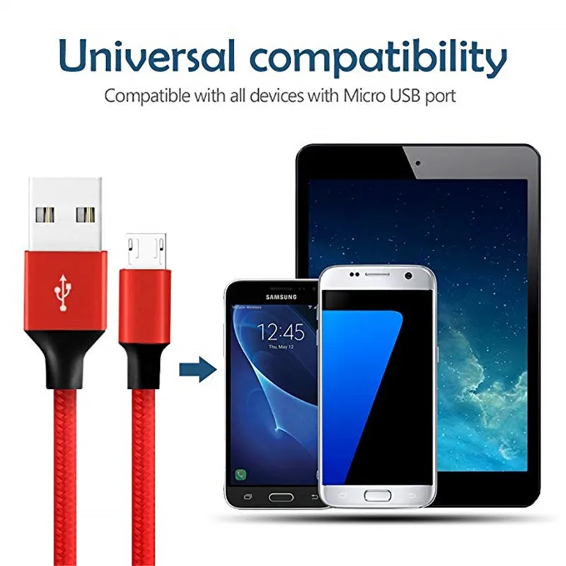 USB зарядный кабель для Honor 10 lite 8C 8X 7s 6X 7X 7a pro 7C нейлоновый Micro передачи данных Huawei Mate