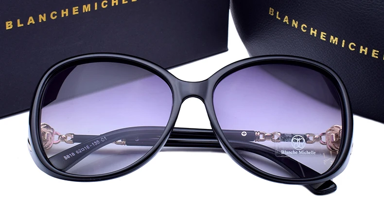 Blanche Michelle высококачественные поляризованные солнцезащитные очки женские брендовые дизайнерские UV400 градиентные солнцезащитные очки жемчужные очки с коробкой