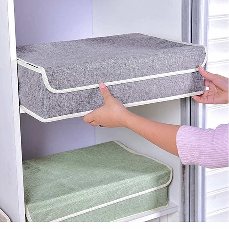 Тканевый ящик для хранения нижнего белья носков интегрированная коробка бытовой