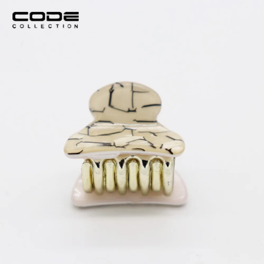4pcs/set High Quality Cute Gold Color Marbling Concise Hair Claw For Women Girl Wedding Jewelry Accessories Holiday Gift | Украшения и