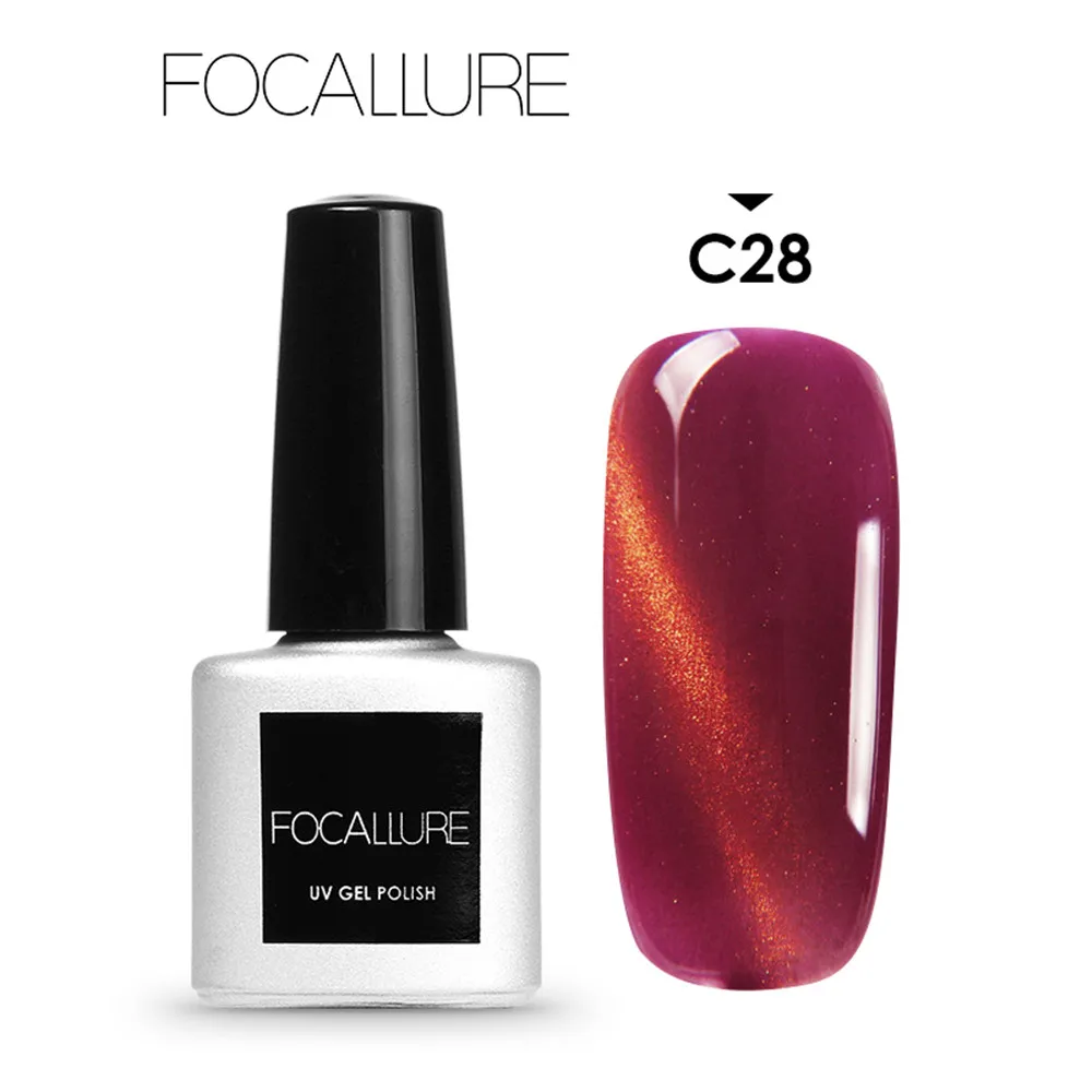 Focallure/ноготь лак @ Soak Off Гель-лак для ногтей кошачий глаз УФ светодиодный vernis ongle