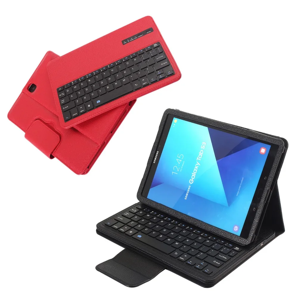 Съемная Беспроводная Bluetooth 3 0 клавиатура Folio Stand PU кожаный чехол док-станция для