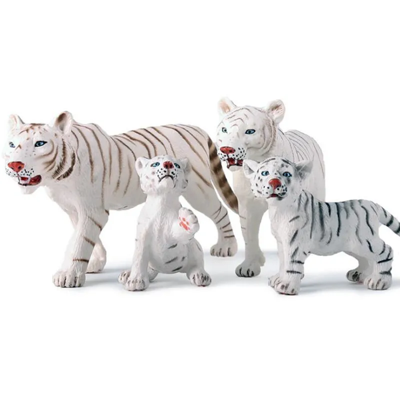 6 шт. дикие Тигры Львы животные фигурка тигра детеныш женский Тигр модель фигурки