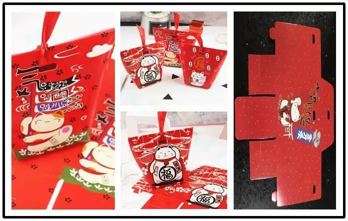 С изображением из мультфильма Lucky Cat Новогоднее украшение праздник весны свадьба