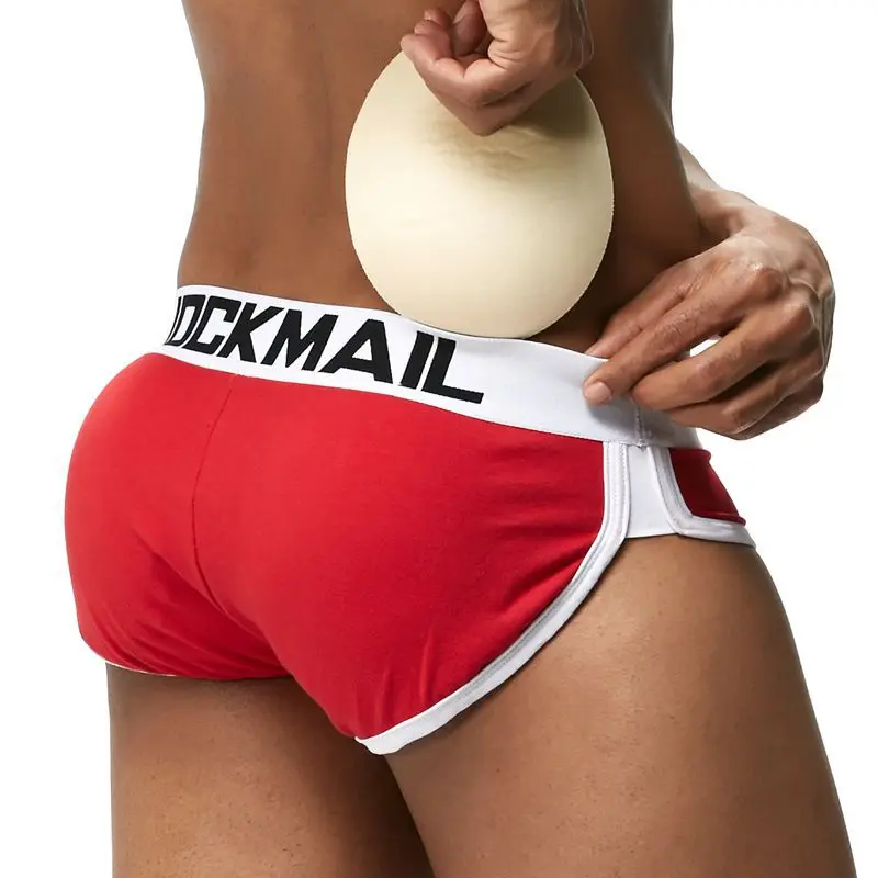 Jockmail пуш-ап мужское нижнее белье хлопок мужские трусы сексуальные с мешочком для
