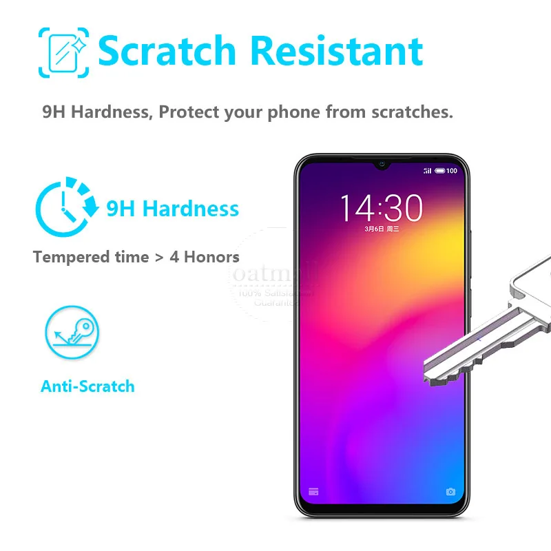 Новое полное покрытие закаленное стекло для Meizu M9 Note Защитная пленка экрана Miezu