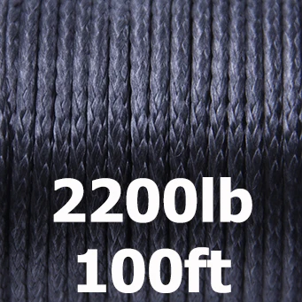 Плетеная UHMWPE леска для рыбалки 100lb-3960lb сильная соленая водная Рыбная леска крепкая веревка для кайта для отдыха на природе и туризма - Цвет: 2200lb 100ft black