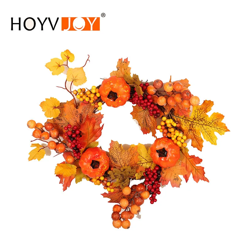HOYVJOY кленовый лист тыквенный венок для Хэллоуина Рождественский Декор