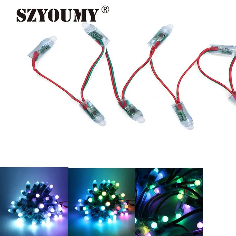 SZYOUMY Новый WS2811 Светодиодный пиксельный модуль 12 мм IP68 Водонепроницаемая DC5V