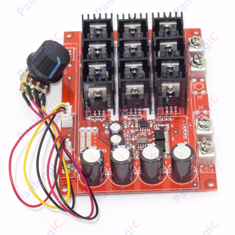 100 шт. 10-50 в 60 а постоянный ток контроллер скорости PWM HHO 12 24 48 3000 вт макс. высокое