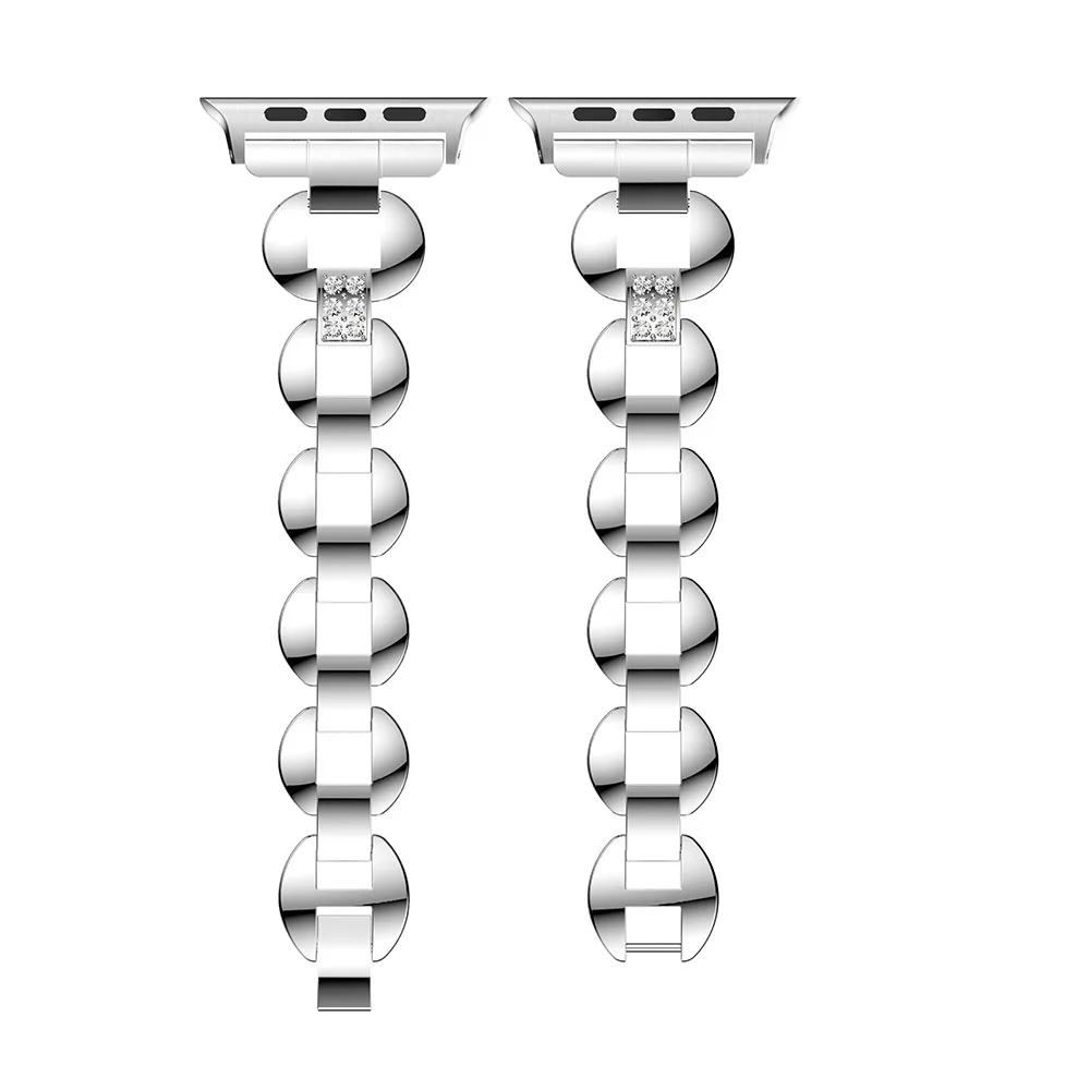 Стальной ремешок для часов Apple Watch Series 4 1 3 2 ремешок стальной ремешок для iWatch 42 38 40 44 мм Ремешки для наручных часов из нержавеющей стали