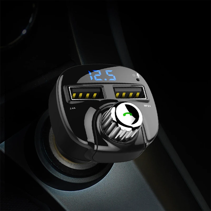 Беспроводной FM трансмиттер Tancredy Bluetooth автомобильный комплект громкой связи