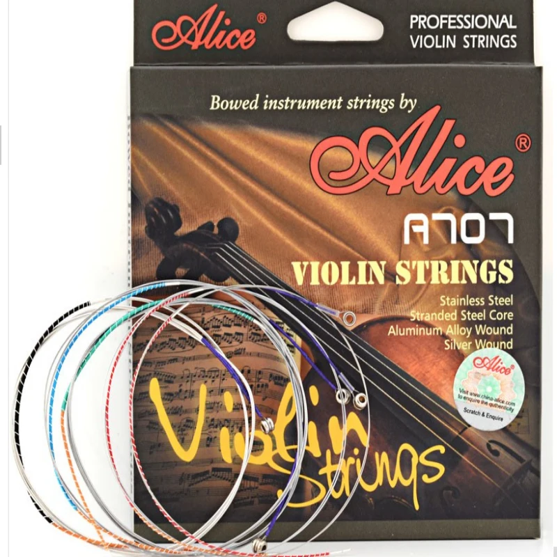 authorised Alice violin 707strings strings 1/4 1/2 3/4 4/4 High quality imported accessories free shipping | Спорт и развлечения