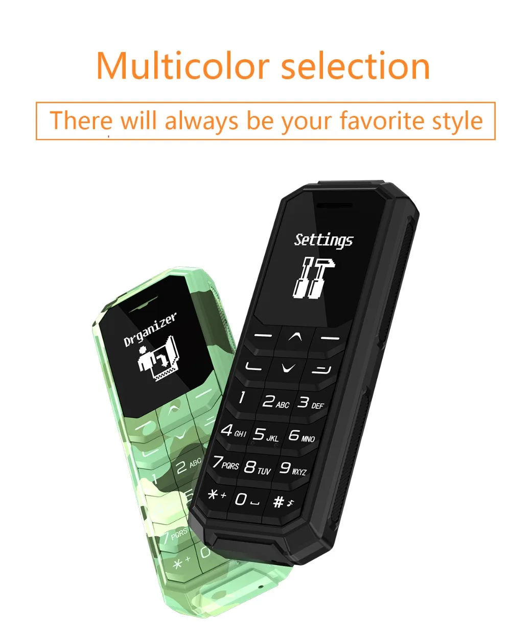 AEKU KK2 маленький мобильный телефон bluetooth dialer беспроводные наушники телефон magic vioce изменение мини мобильный телефон PK BM50 BM70 KK1