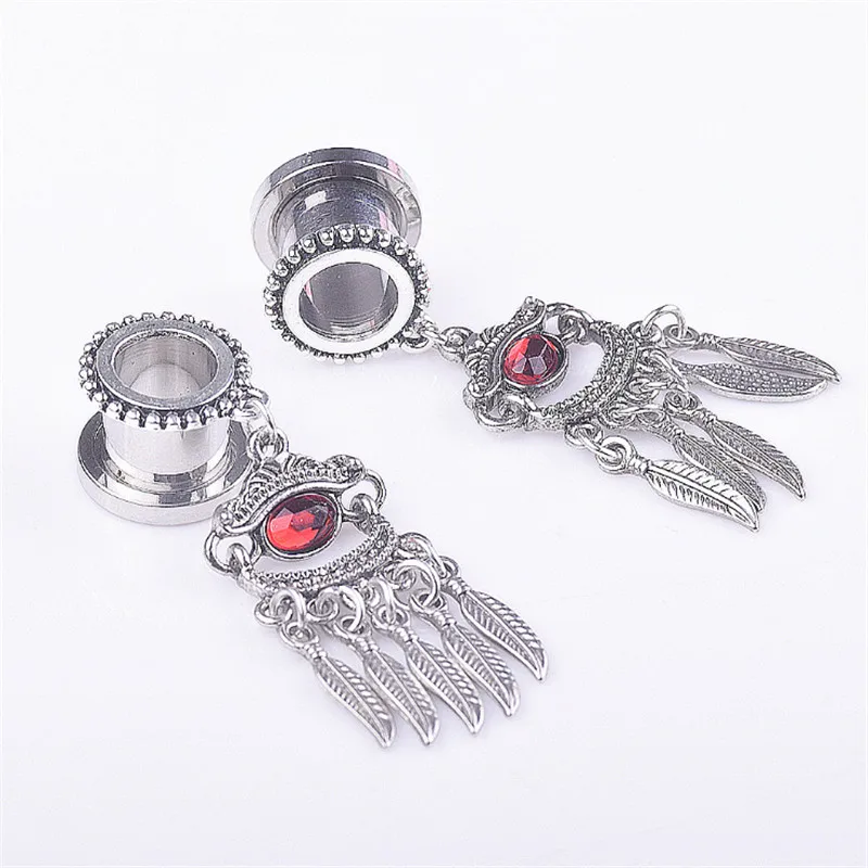 1 шт. новинка 2019 винтажные затычки из нержавеющей стали для ушей и туннелей