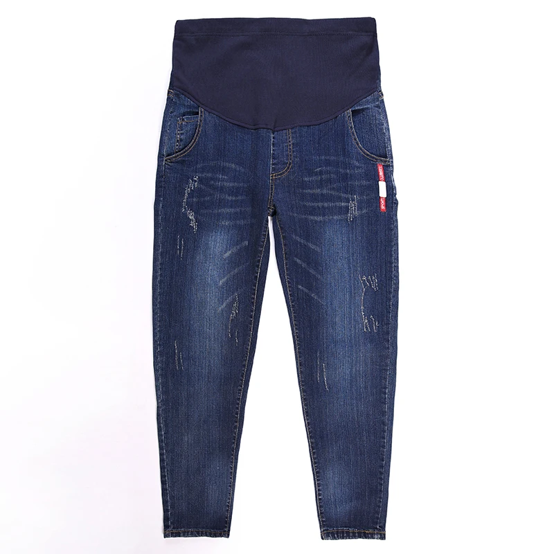 Clothes For Pregnant Women Maternity Jeans Stretch Denim Nursing Trousers Elastic Waist Adjustable Pregnancy Pants 2 Color | Мать и