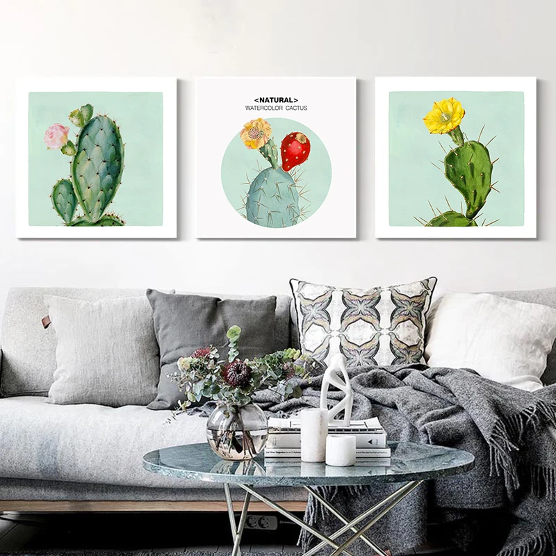 Картина кактус с акварелью|Рисование и каллиграфия| |
