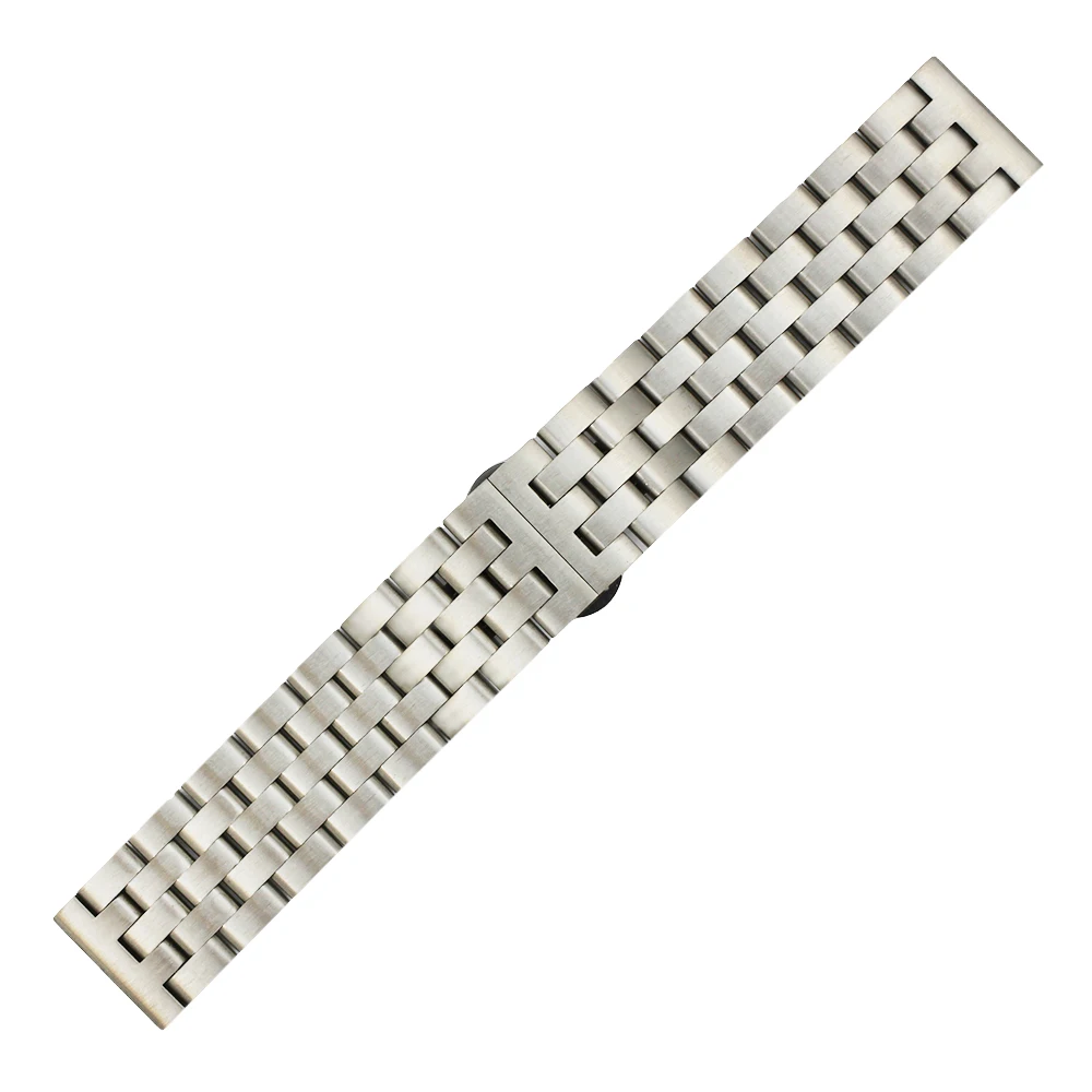 Stainless Steel Watch Band 20mm for Garmin Vivomove Butterfly Clasp Strap Quick Release Loop Wrist Men Women Belt Bracelet