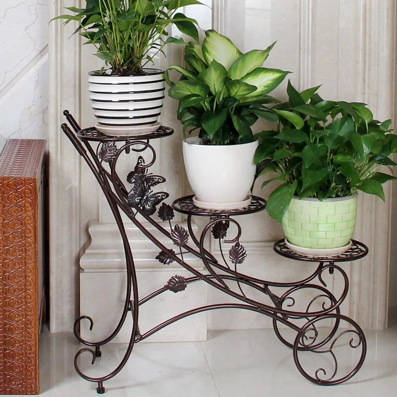 Европейский сад белый цветок стенд посадки три лестницы тип завода стойки | Дом и