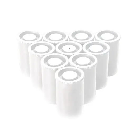 Whie x 50pcs 50PCS X 33MM Plastic Empty Film Canister Camera Reel Container Storage Case Can for Accessories Art Beads Coin Pill Fishing Bait - Цвет: Whie x 50pcs