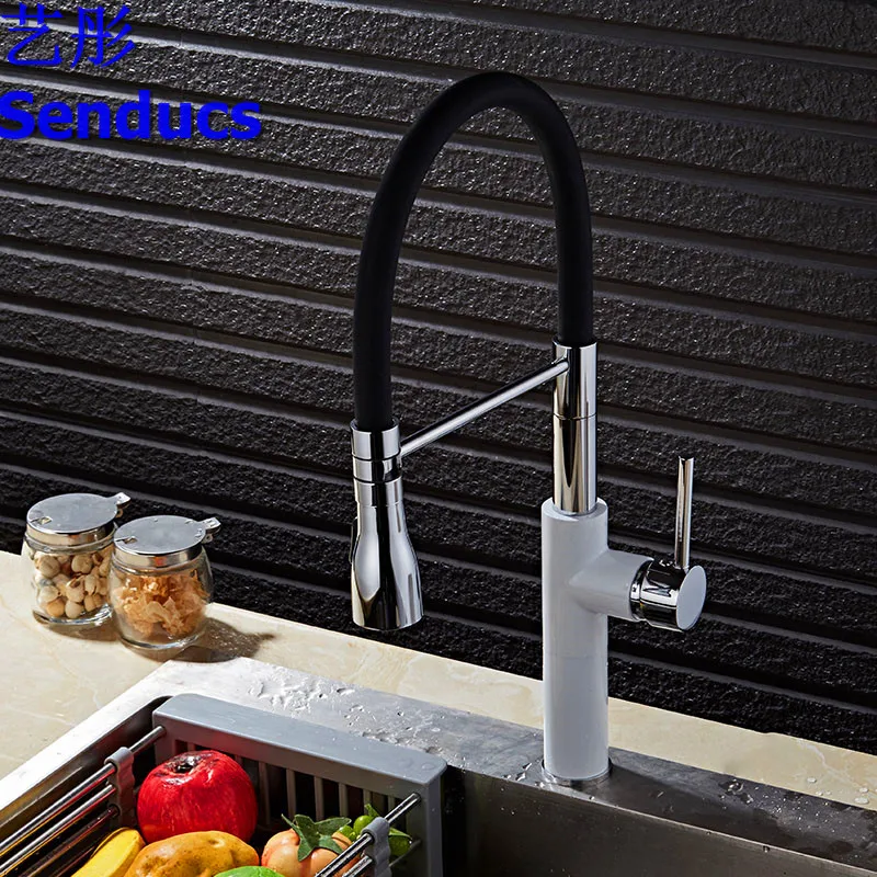 Бесплатная доставка смеситель для кухни Senducs матовый кухонный кран раковины и