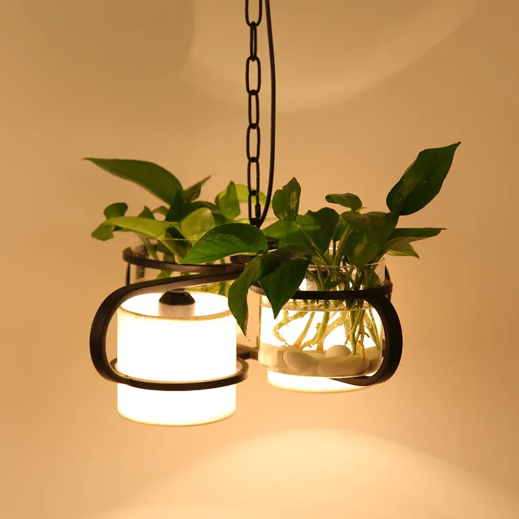 Современная Подвесная лампа в виде горшка для растений модный современный