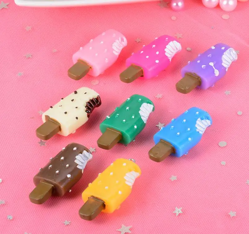 Лиловый kawaii плоские пластмассовые чипсы для мороженого гамбургеры леденцы Подвески DIY украшения Висячие Подвески брелок серьги - Окраска металла: Лиловый