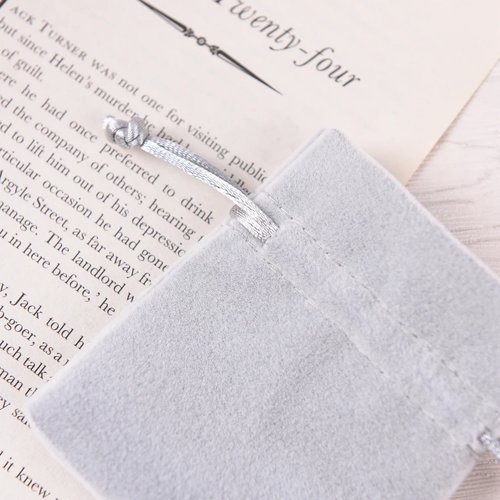 2PCS Wedding Party Favors Pretty Velvet Jewelry Pouches Gift Bags Coins Purse With Drawstring Random Color 2X7X9cm | Багаж и сумки