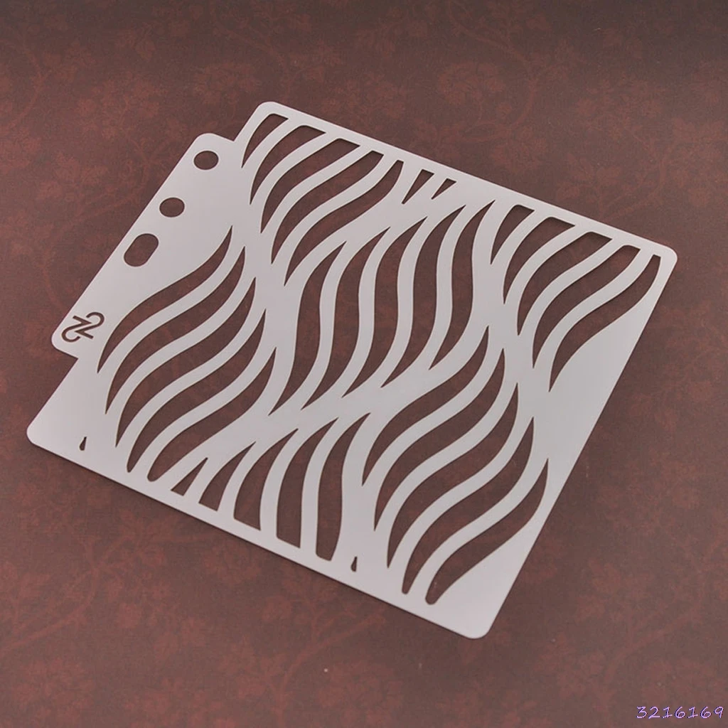 Волнистые DIY трафареты шаблон живопись Скрапбукинг тиснение штамповка альбом