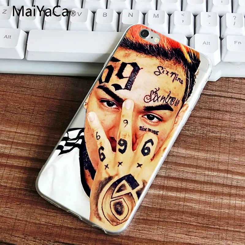 Чехол для телефона MaiYaCa ip Hop Rapper Tekashi 69 6ix9ine чехол iPhone X XSMAX задняя крышка мягкие ТПУ