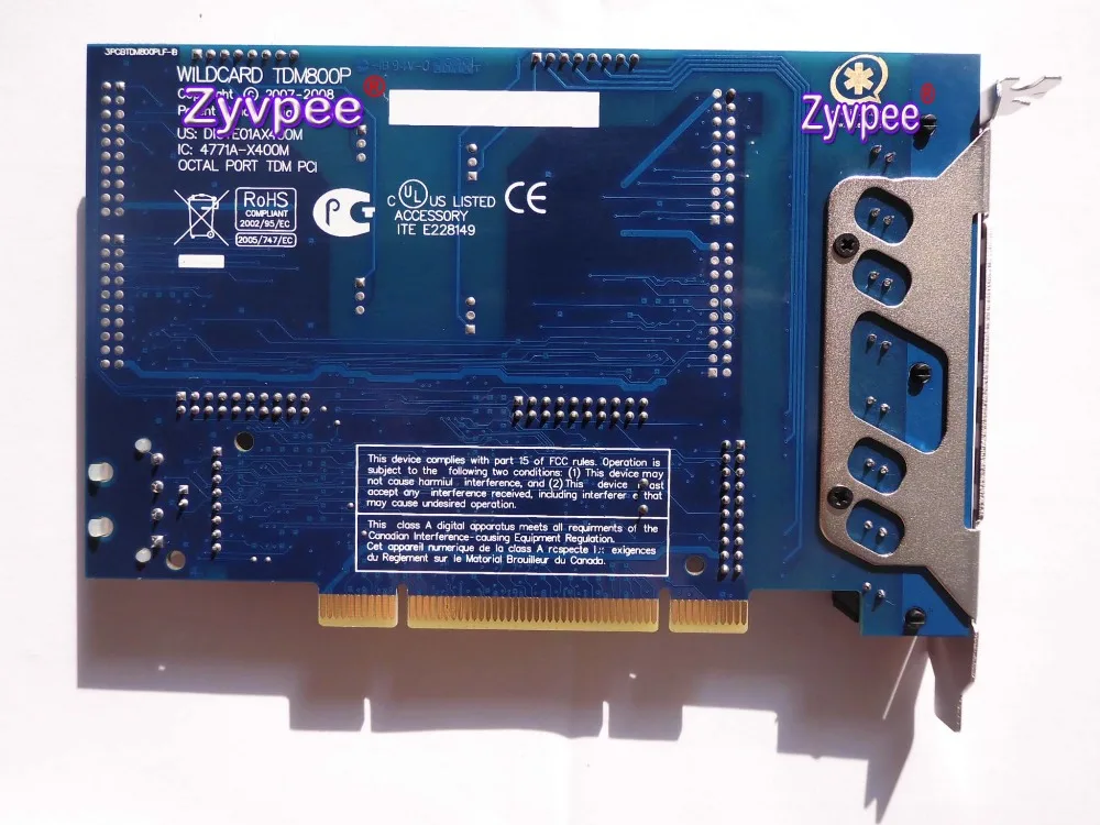 Voip аналоговая карта Asterisk PCI TDM800 8 портов поддержка Trixbox Elastix Freepbx X400M X400S FXS FXO |