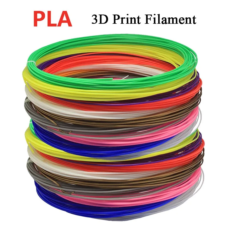 10 м/шт. 36 цветов PLA 3D печать нити 1,75 мм 10 м случайный цвет для 3d принтера или ручки