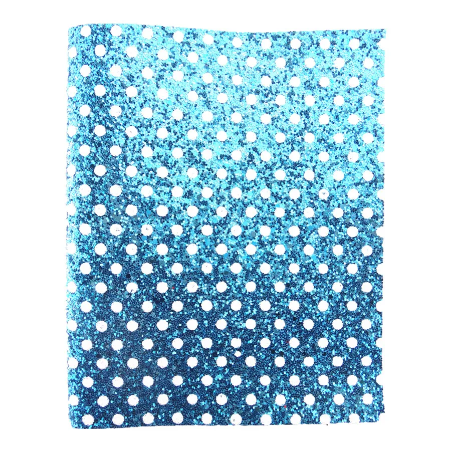 20CM*34CM Polka Dots Glitter Fabric Faux Leather Sheets For Bows Handmade Decoration Crafts Materials Bag Shoes Accessories