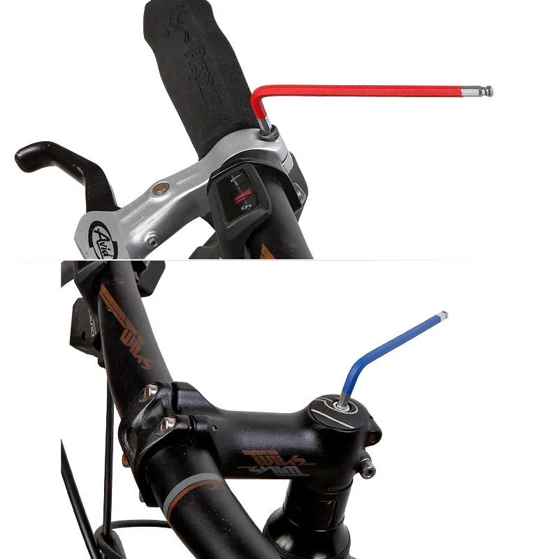 Инструменты для велоспорта Набор цветных шестигранных гаечных ключей