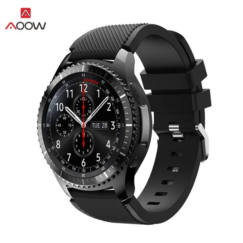 AOOW силиконовый ремешок для samsung gear S3 классический/Frontier 22 мм ремешок для часов сменный Браслет спортивный ремешок