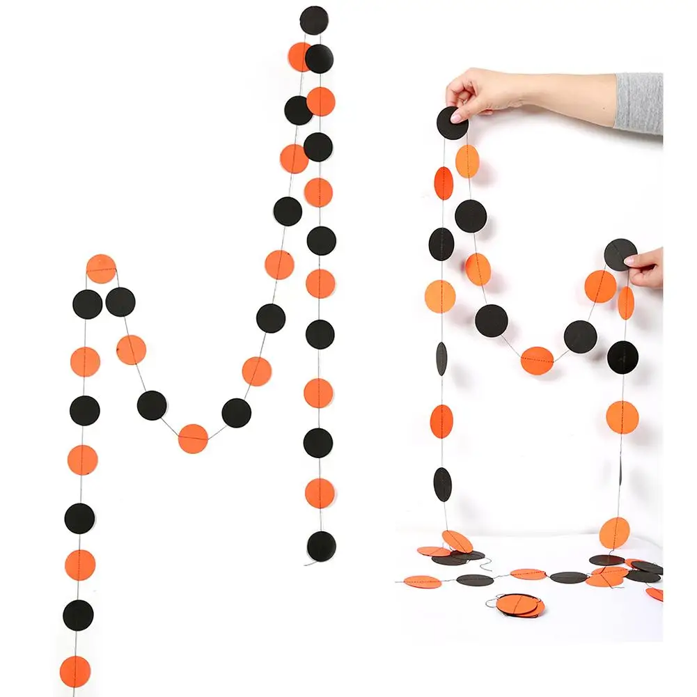 4 м паук летучая мышь Тыква декоративные бумажные цветы цветок на Хэллоуин