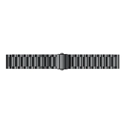 black Ремешок для часов из нержавеющей стали для Galaxy Watch gear S3 Frontier Classic 46 мм ремешок для huawei watch GT Honor Watch Magic Wrist - Цвет: black