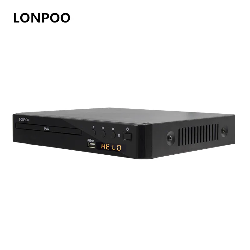 LONPOO 2 0 канальный пластиковый dvd плеер USB HDMI светодио дный дисплей Многоязычное OSD