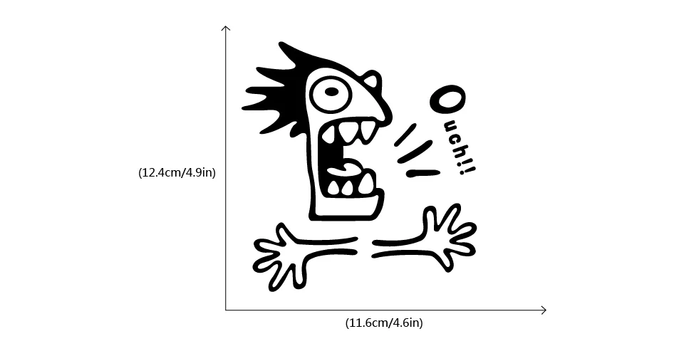 Креативные забавные экспрессии Сменные Наклейки Забавный мультяшный винил