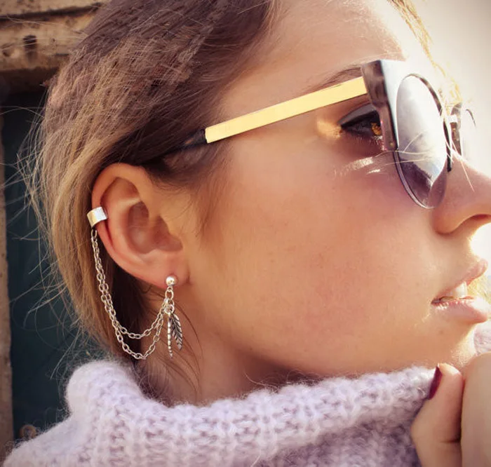 Новинка 2021 лидер продаж модные персональные металлические серьги клипсы в стиле