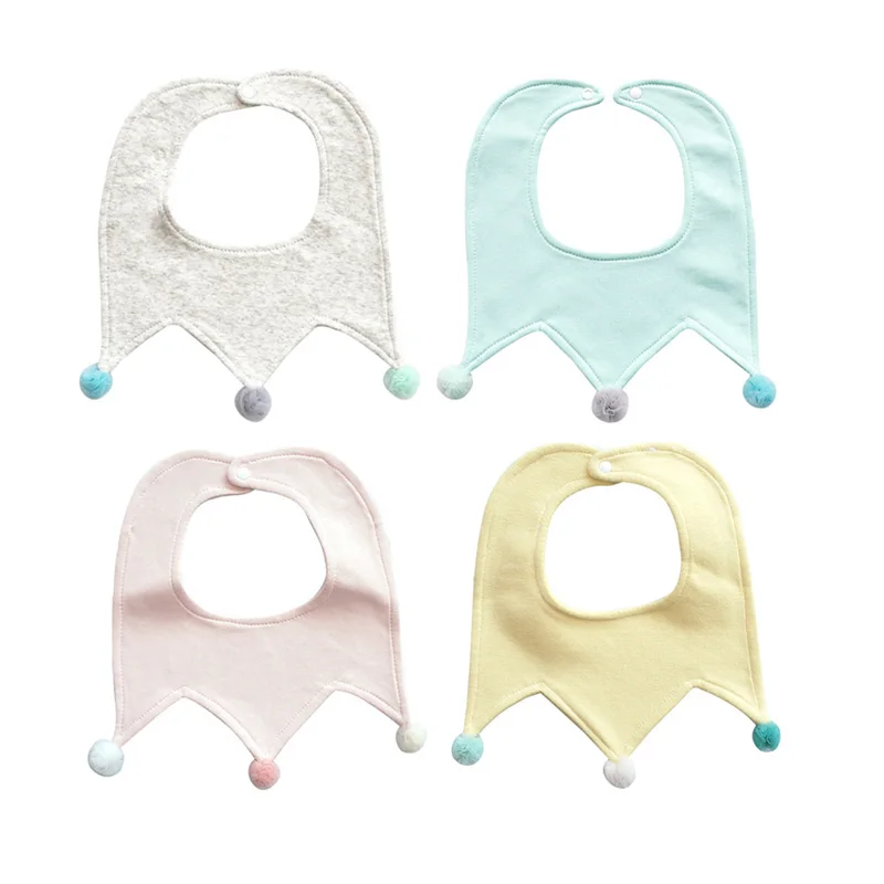 

1PC Baby New Cotton Cute Crown Waterproof Burp Baby Bibs Girls Lovely Bib Infant Saliva Towels Bibs