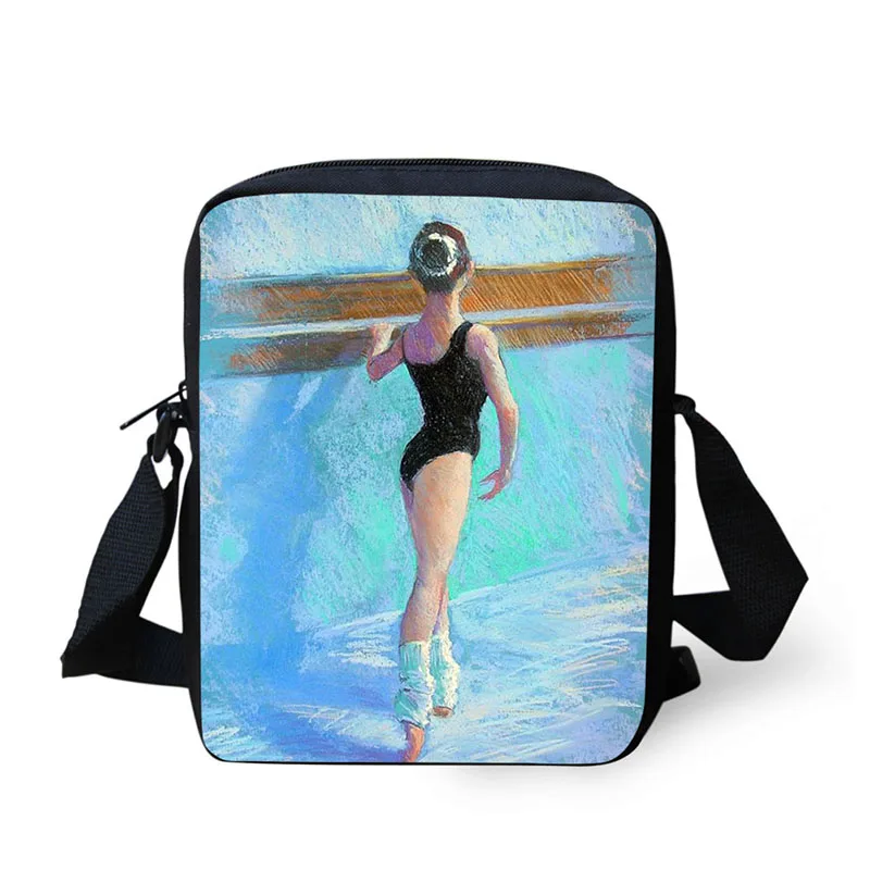 Сумка через плечо с мультяшным принтом для танцев балета девушки